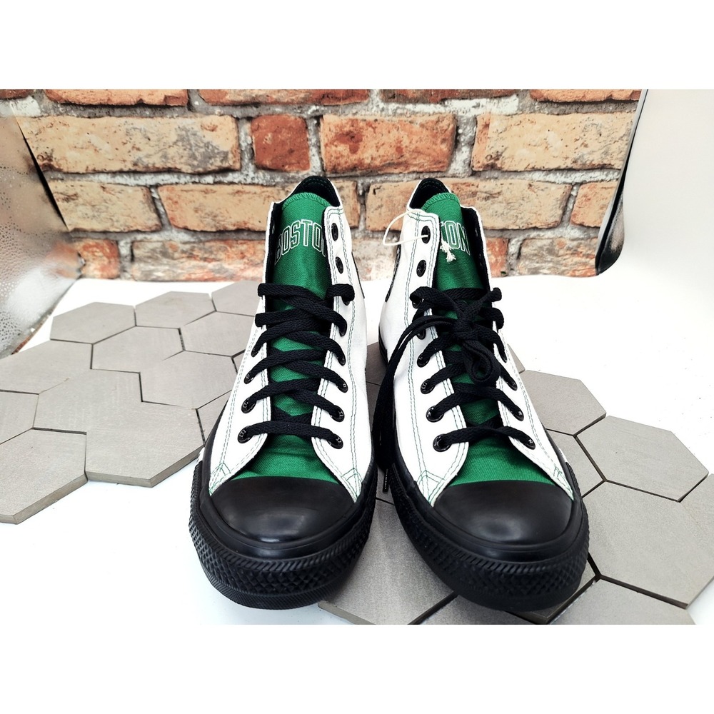 Rare New Boston Celtics  Converse Chuck Taylor Ctas Sneakers Size 9.5 Men's Hi - Picture 6 of 16